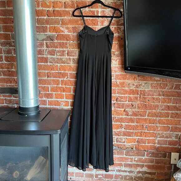 XS | Lulu's | NWT | Cause for Commotion Black Pleated Bustier Maxi Dress - Picture 7 of 10
